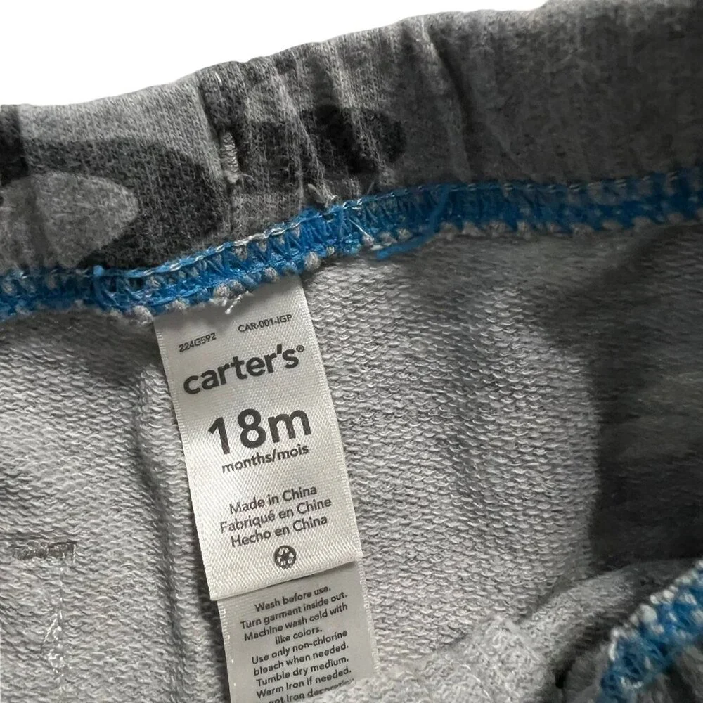 Carter's 18m Grey Camouflage Shorts
